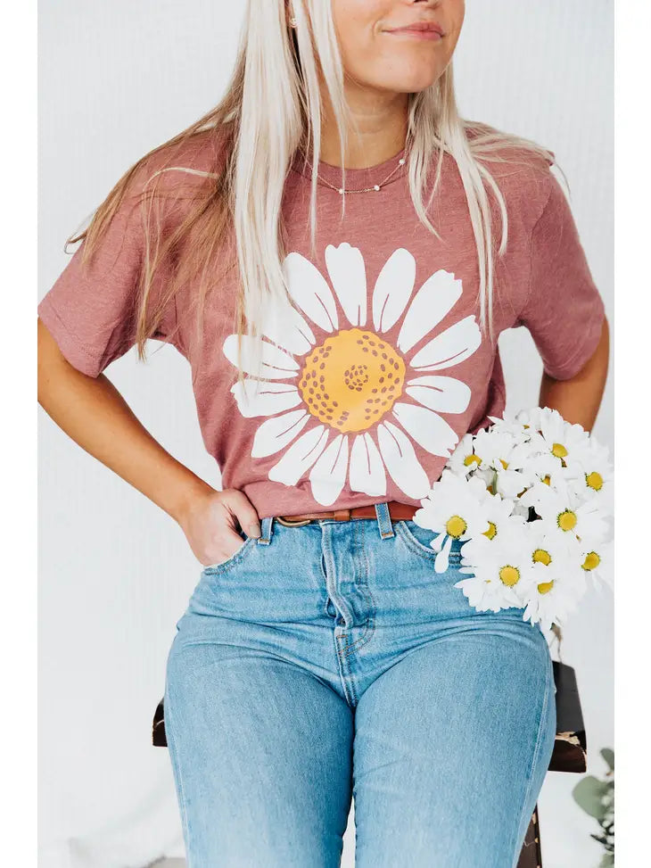 Mauve Daisy Tee