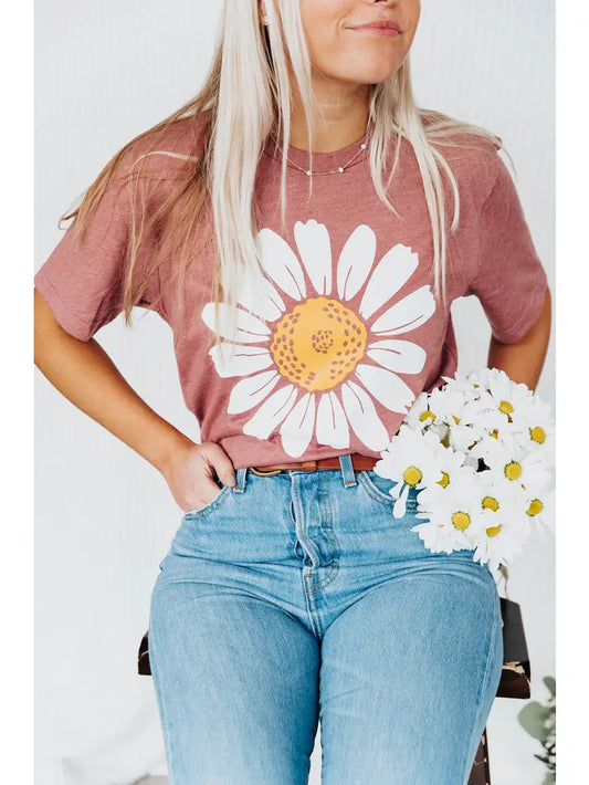 Mauve Daisy Tee
